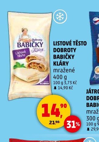 LISTOVÉ TĚSTO DOBROTY BABIČKY KLÁRY