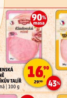 KLADENSKÁ PEČENĚ ŘEZNÍKŮV TALÍŘ krájená | 100 g