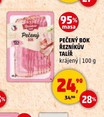 PEČENÝ BOK ŘEZNÍKŮV TALÍŘ krájený | 100 g