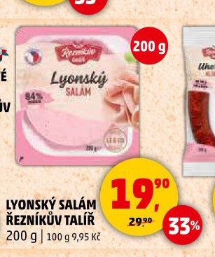 LYONSKÝ SALÁM ŘEZNÍKŮV TALÍŘ 200 g