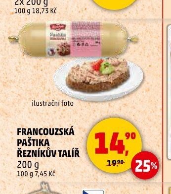 Francouzská paštika Řezníkův talíř