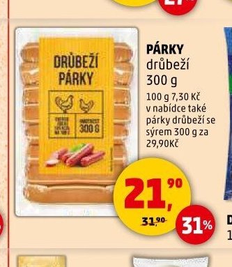 Párky drůbeží
