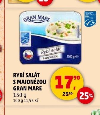 Rybí salát s majonézou Gran Mare