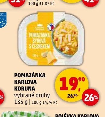 Pomazánka Karlova Koruna