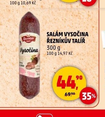 Salám Vysočina Řezníkův talíř