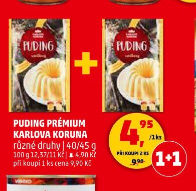Puding Prémium Karlova Koruna