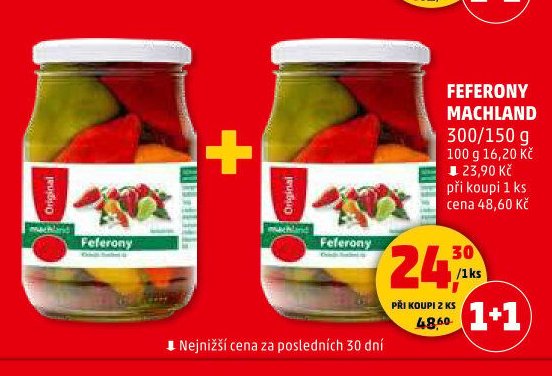 Feferony Machland 300/150 g