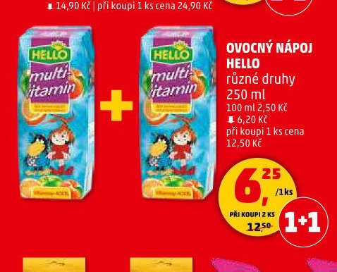 OVOCNÝ NÁPOJ HELLO
