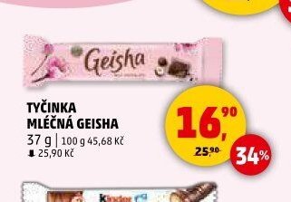 Tyčinka mléčná Geisha