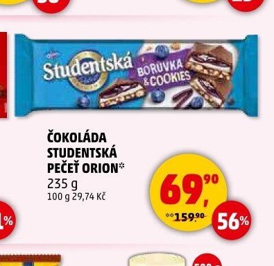 Čokoláda Studentská pečeť Orion