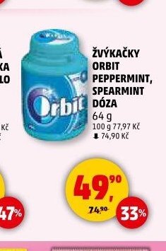 Žvýkačky Orbit dóza