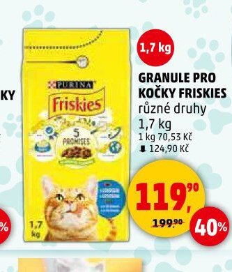 Granule pro kočky Friskies 1,7 kg