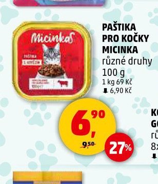 Paštika pro kočky Micinka 100 g