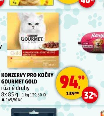 Konzervy pro kočky Gourmet Gold 8x 85 g