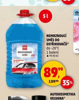 Nemrznoucí směs do ostřikovačů 5 l