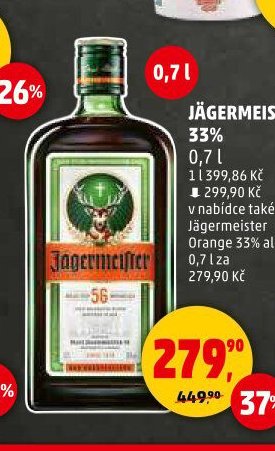 Jägermeister 33% 0,7 l