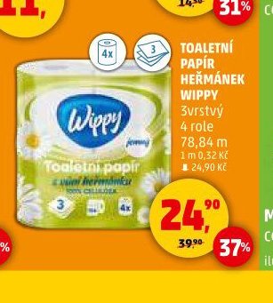 Toaletní papír Heřmánek Wippy