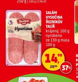Salám Vysočina Řezníkův talíř