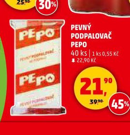 Pevný podpalovač Pepo