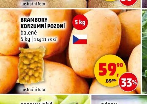 BRAMBORY KONZUMNÍ POZDNÍ