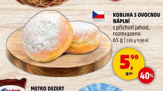 KOBLIHA S OVOCOU NÁPLNÍ