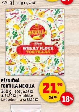 PŠENIČNÁ TORTILLA MEXILLA