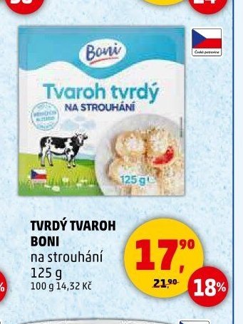 TVRDÝ TVAROH BONI 125 g