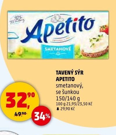 Tavený sýr Apetito