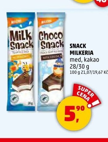 Snack Milkeria med, kakao