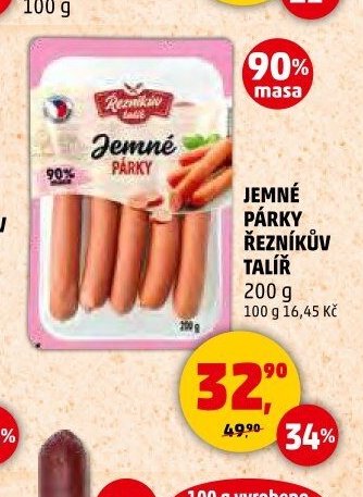 JEMNÉ PÁRKY ŘEZNÍKŮV TALÍŘ 200 g