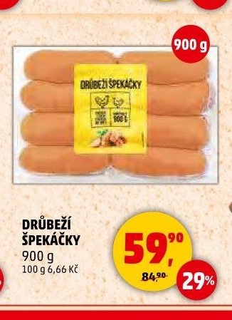 DRŮBEŽÍ ŠPEKÁČKY 900 g