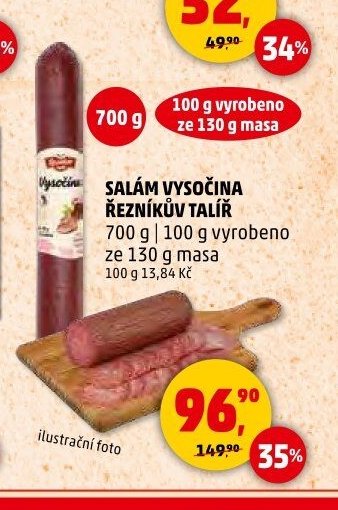SALÁM VYSOČINA ŘEZNÍKŮV TALÍŘ 700 g