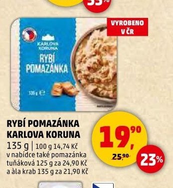 Rybi pomazanka Karlova Koruna