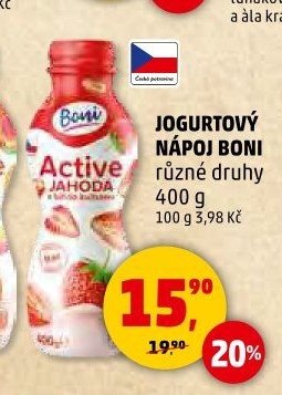 Jogurtovy napoj Boni Jahoda