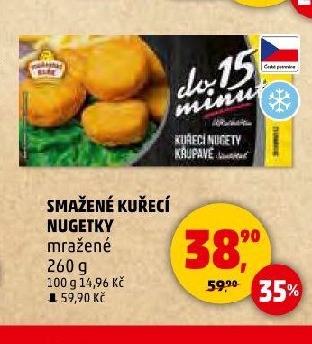 Smazene kureci nugetky mrazene