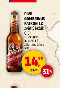 Pivo Gambrinus Patron 12