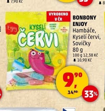 Bonbony Enjoy Kyselé červi
