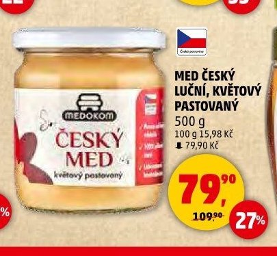Med český luční, květový pastovaný