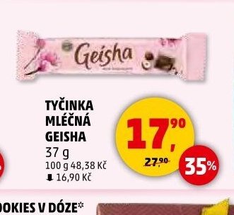 Tyčinka mléčná Geisha