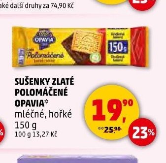 Sušenky Zlaté Polomáčené Opavia