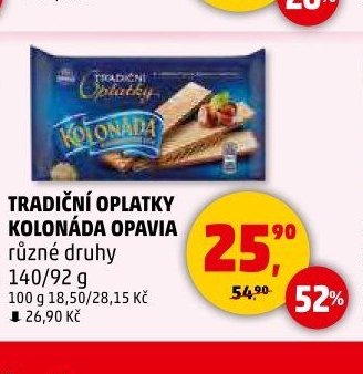 Tradiční oplatky Kolonáda Opavia