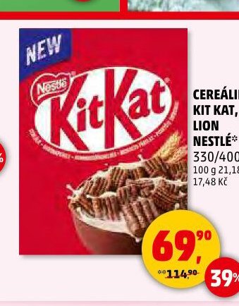 CEREÁLIE KIT KAT, LION NESTLÉ