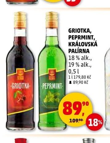 GRIOTKA, PEPRMINT, KRÁLOVSKÁ PALÍRNA