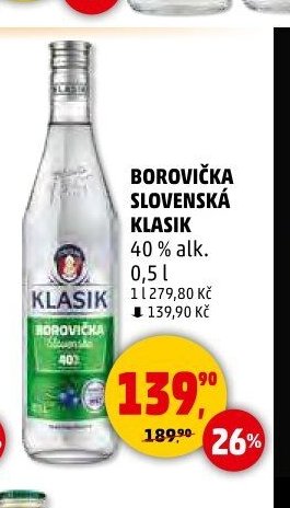 BOROVIČKA SLOVENSKÁ KLASIK