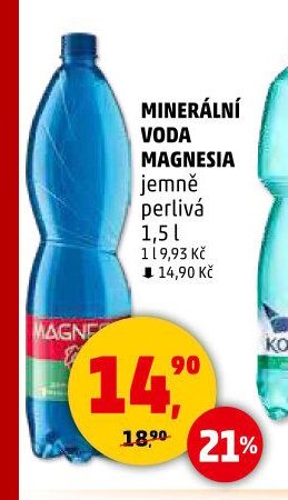 MINERÁLNÍ VODA MAGNESIA