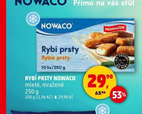 RYBÍ PRSTY NOWACO mleté, mražené 250 g