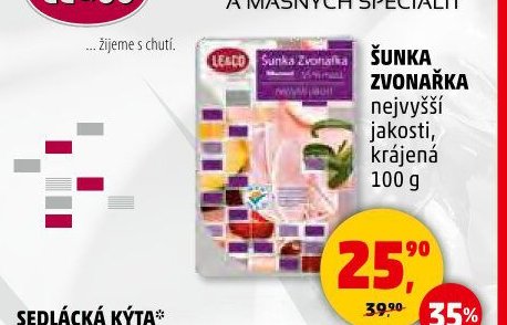 ŠUNKA ZVONAŘKA krájená 100 g
