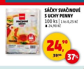 SÁČKY SVAČINOVÉ S UCHY PENNY 100 ks