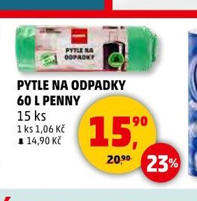 PYTLE NA ODPADKY 60 L PENNY 15 ks