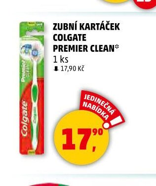 ZUBNÍ KARTÁČEK COLGATE PREMIER CLEAN*